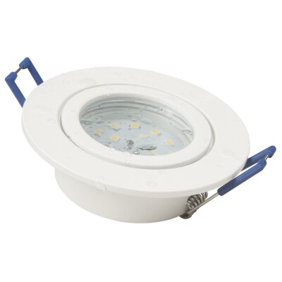 LED-Einbauleuchte McShine Flatty Ø83mm 5W 400lm warmweiß IP44