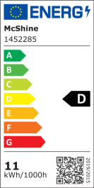 LED Filament Glühlampe McShine Filed E27 11W 1521lm warmweiß klar