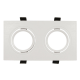Einbaurahmen McShine DL-482 eckig 2-fach 173x93mm schwenkbar weiß