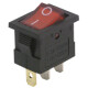 Mini-Wippenschalter McPower 3-polig rote Wippe 250V/6,5A Stellungen: EIN/AUS