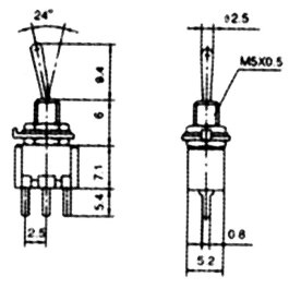 Micro-Kippschalter McPower 250V/1A 3-polig 2 Stellungen:...