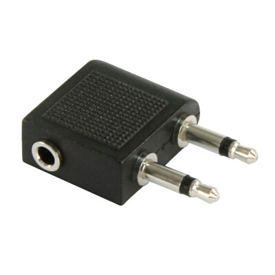 Audio-Adapter HOLLYWOOD 1x 3,5 mm Stereo (Buchse) -> 2x 3,5 mm Mono (Stecker) Klinke