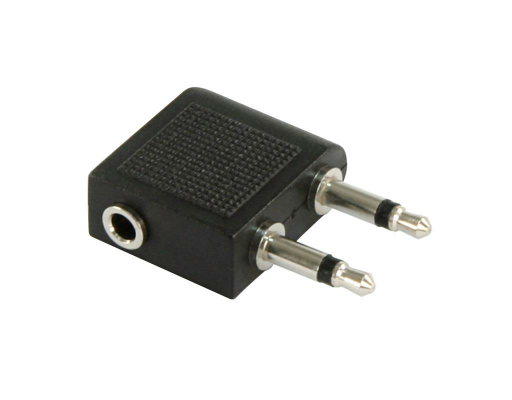 Audio-Adapter HOLLYWOOD 1x 3,5 mm Stereo (Buchse) -> 2x 3,5 mm Mono (Stecker) Klinke