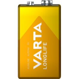 E-Block Batterie VARTA LONGLIFE Alkaline 1,5 V 6LR61 1er-Blister