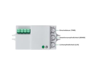 HF / Mikrowellen-Bewegungsmelder McShine LX-701C 360° 230V / 1.200W weiß LED geeignet