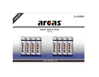 Micro-Batterie Super Heavy Duty 1,5V Typ AAA/R03 8er-Pack