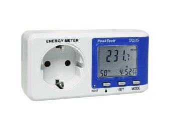 Energiekosten-Messgerät McPower max bis zu 3600W 999,9kWh LC-Display