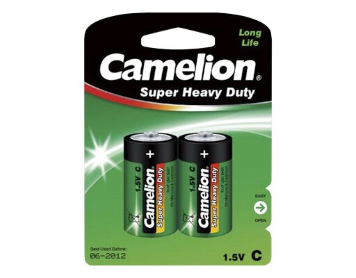 Baby-Batterie CAMELION Super Heavy Duty 1,5 V Typ C 2er-Blister