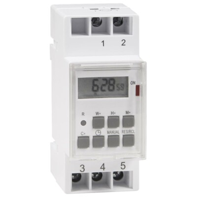 Digitale Zeitschaltuhr McPower STE-3 7 Tage 230V für Schalttafel-Einbau,3600W