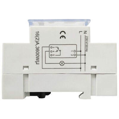 Digitale Zeitschaltuhr McPower STE-3 7 Tage 230V für Schalttafel-Einbau,3600W