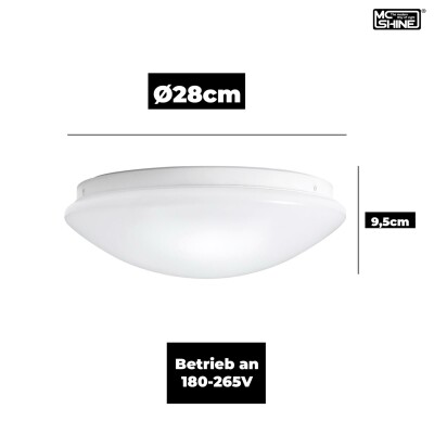 Deckenleuchte McShine Star für 1x E27, Ø28cm