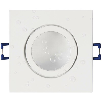 Einbaurahmen McShine DL-54 eckig, Clip-Verschluss, IP44, weiß