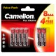 Micro-Batterie CAMELION Plus Alkaline 1,5 V LR03 Typ AAA 8+4 er-Blister