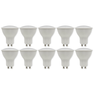 LED-Strahler McShine PV-70-10 GU10 7W 540lm 110° 3000K,warmweiß 10er-Pack