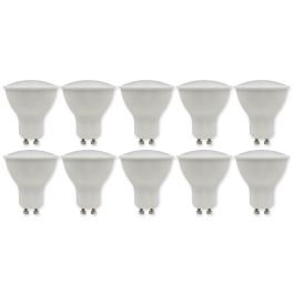 LED-Strahler McShine PV-70-10 GU10 7W 540lm 110° 3000K,warmweiß 10er-Pack