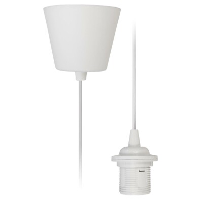 Lampenaufhängung McShine E27 Fassung weiß 230V 1,2m Kabel
