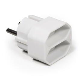 Steckdosenadapter McPower 2x Euro weiß