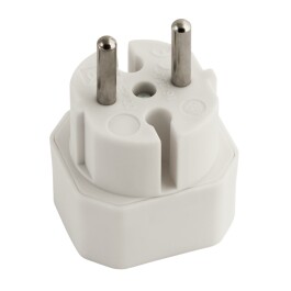 Steckdosenadapter McPower 2x Euro weiß