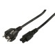 Notebook-Netzkabel 1,8m schwarz