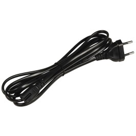 Euro-Netzkabel Länge 1,8 m 2x0,75 mm² schwarz