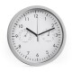 Design-Wanduhr McPower mit Thermo- & Hygrometer weißes Ziffernblatt 25cm-Ø