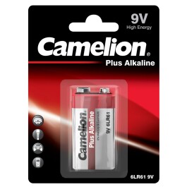 Block-Batterie CAMELION Plus Alkaline 9V Typ 6F22 1er...