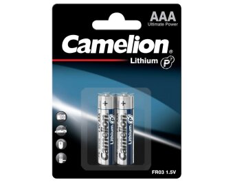 Micro-Batterie CAMELION Lithium 1,5V Typ AAA/FR03...