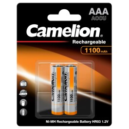 Micro-Akku CAMELION 1,2 V 1.000 mAh Typ AAA NiMH 2er-Blister