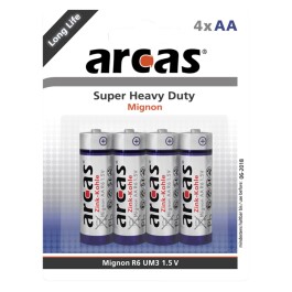 Mignon-Batterie Super Heavy Duty 1,5V Typ AA/R6 4er-Pack