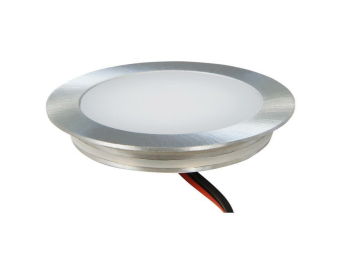 LED-Einbauleuchte McShine Fine 9 LEDs weiß 55mm-Ø rund Edelstahl 60lm 0.5W