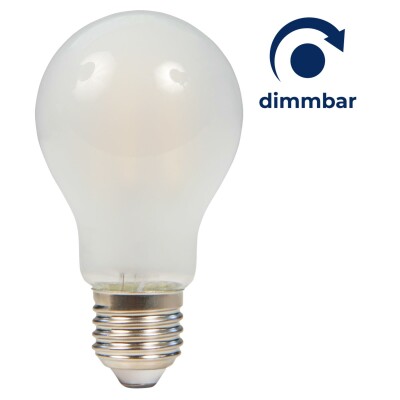 LED Filament Glühlampe McShine Filed E27 6W 670 lm warmweiß dimmbar matt