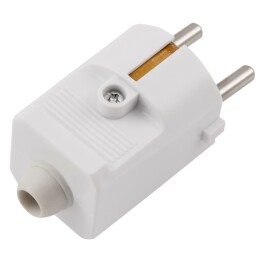 Schutzkontakt-Stecker McPower weiß