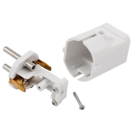 Schutzkontakt-Stecker McPower weiß