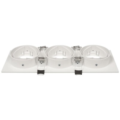 Einbaurahmen McShine DL-483 eckig 3-fach 253x93mm schwenkbar weiß
