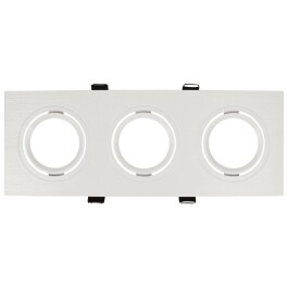 Einbaurahmen McShine DL-483 eckig 3-fach 253x93mm schwenkbar weiß