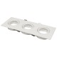 Einbaurahmen McShine DL-483 eckig 3-fach 253x93mm schwenkbar weiß