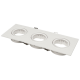 Einbaurahmen McShine DL-483 eckig 3-fach 253x93mm schwenkbar weiß