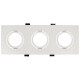 Einbaurahmen McShine DL-483 eckig 3-fach 253x93mm schwenkbar weiß