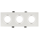 Einbaurahmen McShine DL-483 eckig 3-fach 253x93mm schwenkbar weiß