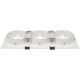 Einbaurahmen McShine DL-483 eckig 3-fach 253x93mm schwenkbar weiß