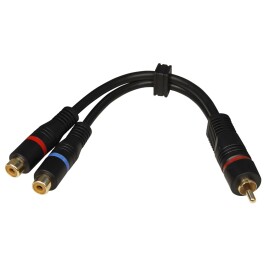 High-Quality Y-Adapter Y-2B 20cm Cinch 1xStecker auf...