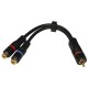 High-Quality Y-Adapter Y-2B 20cm Cinch 1xStecker auf 2xBuchse