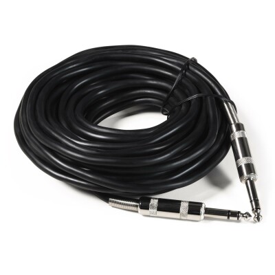 Klinke-Verbindungskabel HOLLYWOOD 10m 6,3 mm Stecker-Stecker stereo