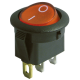 Wippenschalter McPower 3-polig rote Wippe beleuchtet AC 250V / 6,5A schwarz EIN/AUS