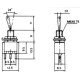 Miniatur-Kippschalter McPower 250V/3A 3-polig 2 Stellungen: EIN / EIN