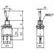 Miniatur-Kippschalter McPower 250V/3A 3-polig 2 Stellungen: EIN / EIN