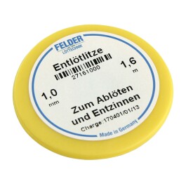 Entlötlitze FELDER 1,0mm mit halogenfreiem...