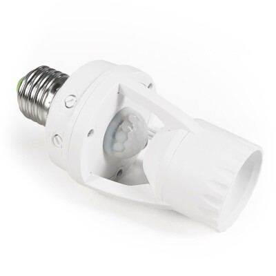 IR Bewegungsmelder mit E27 Fassung McShine LX-451B 360° 230V / 60W weiß