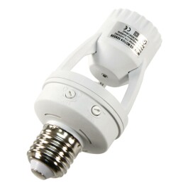 IR Bewegungsmelder mit E27 Fassung McShine LX-451B 360° 230V / 60W weiß