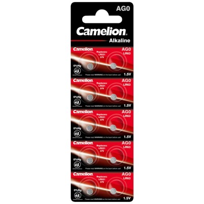 Knopfzelle CAMELION AG0 1,5V Alkaline 10er-Blister